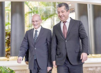 مەسرۆر بارزانی پێشوازی ل ڕێڤەبەرێ پشكا ڕۆژهەلاتا ناڤین یا كۆمەلا سانت ئیگێدیۆ كر