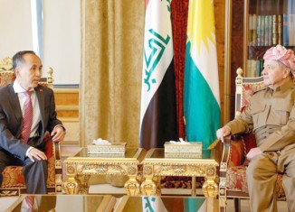 سەرۆك بارزانی و قونسلێ چینێ پێشڤەبرنا پەیوەندیێن هەولێرێ و پكین گەنگەشە دكەن