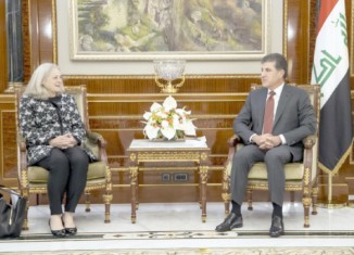 سەرۆكێ هەرێمێ و بالیۆزا ئەمریكا دوپاتیێ ل پاراستنا هێزێن هەڤپەیمانان دكەن