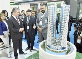 مەسرور بارزانی پێشانگەها نێڤدەولەتییا وەبەرئێنانێ یا پێنجێ ل هەولێرێ ڤەكر