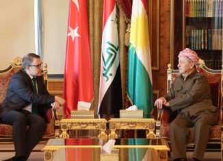 سەرۆك بارزانی پێشوازی ل بالیۆزێ توركیا ل ئیراقێ كر