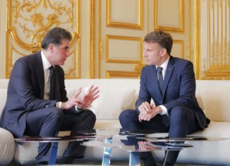 نێچیرڤان بارزانی و ماكرۆنی ب هێزكرنا پەیوەندیێن فرەنسا ل گەل ئیراقێ و كوردستانێ گەنگەشەكر