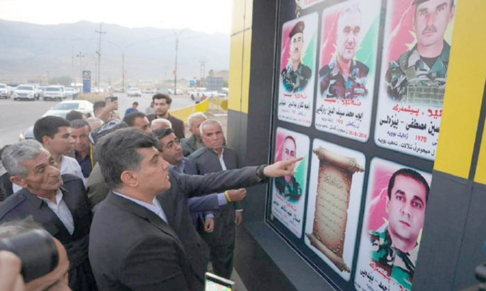 پەردە ل سەر مونۆمێنتا 22 شەهیدان ل سیریێ هاتە لادان