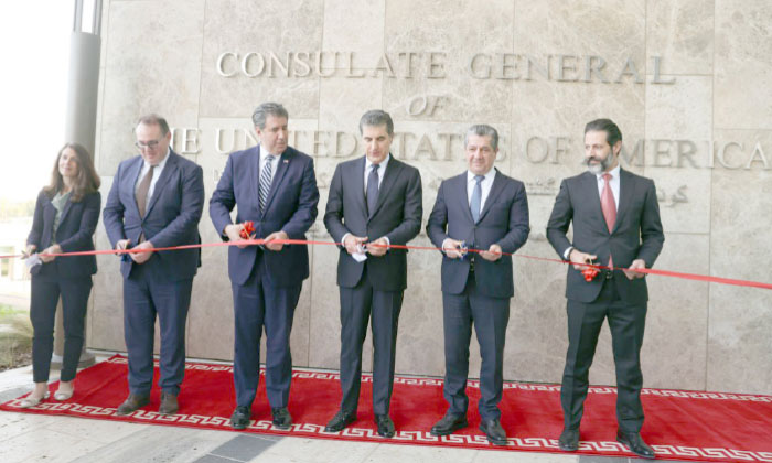 مەزنترین قونسلخانەیا ئەمریكی ل سەر ئاستێ جیهانێ ل هەولێرێ هاتە ڤەكرن