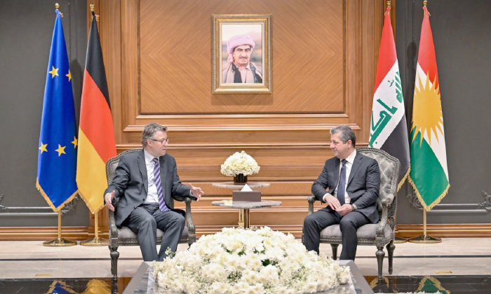 مەسرور بارزانی و شاندەكێ ئەلمانی