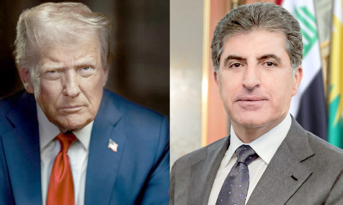 دۆنالد ترەمپ ب كوردی پیرۆزباهییا جەژنا نەورۆزێ ل نێچیرڤان بارزانی دكەت