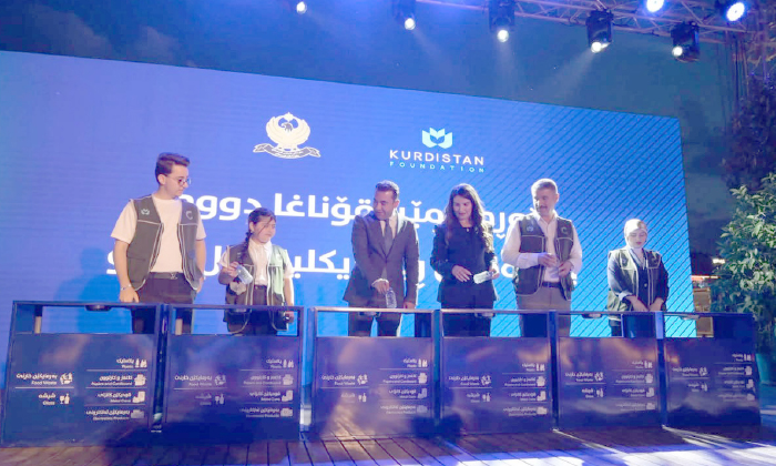 دەزگەهـێ كوردستان فاونـدەیشن 150 سەلکێن ڕیسایكلینگێ ل زاخـۆ دانان