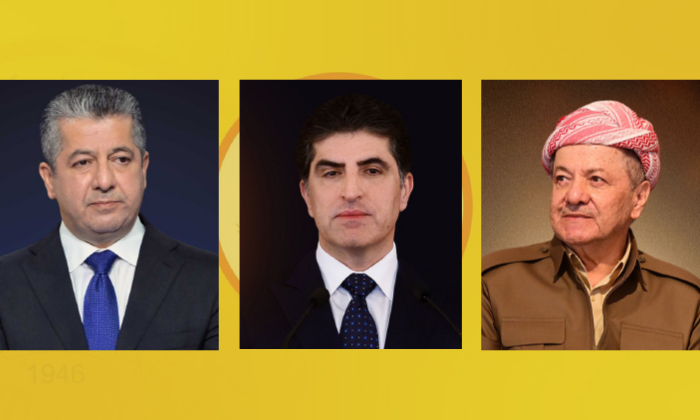سەرۆك بارزانی، نێچیرڤان بارزانی و مەسرور بارزانی