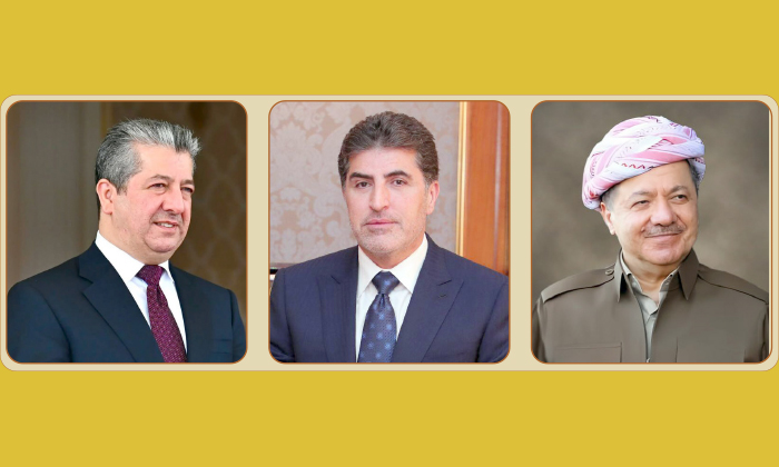 سەرۆك بارزانی، نێچیرڤان بارزانی و مەسرور بارزانی