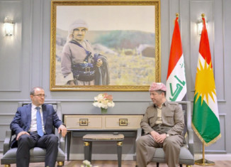 مەسرور بارزانی و بالیۆزێ ڕووسیایێ دووماهی پێشهاتێن دەڤەرێ گەنگەشە كرن