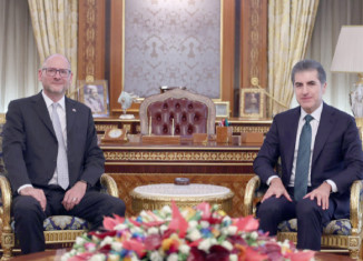 نێچیرڤان بارزانی و بالیۆزێ سویسرایێ ڕەوشا ئیراقێ و پێشهاتێن دەڤەرێ گەنگەشە كرن