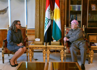 سەرۆك بارزانی و قونسلا ئەمەریكایێ دوپاتیێ ل ئارامییا دەڤەرێ دكەن