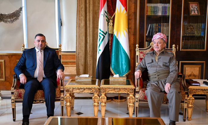 سەرۆك بارزانی و پارێزگارێ سەلاحەدین